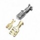 arany 6.3mm 100db - Spade krimpelő terminálok 22-16 Awg 0,5mm2-1,5mm2 elektromos szigetelő hüvely huzal tekercselő
