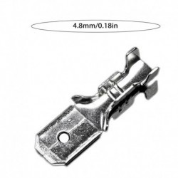 arany 6.3mm 100db - Spade krimpelő terminálok 22-16 Awg 0,5mm2-1,5mm2 elektromos szigetelő hüvely huzal tekercselő