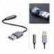 USB-A - 3,5 mm-es digitális audio adapter kábel Kábel számítógép HIFI hangkártya audio adapter USB fejhallgató 2-in1