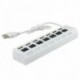 USB 3.0 HUB 2.0 HUB Multi USB Splitter 4/7 portos bővítő, több USB 3 Hab hálózati adapter kártyaolvasó PC-hez
