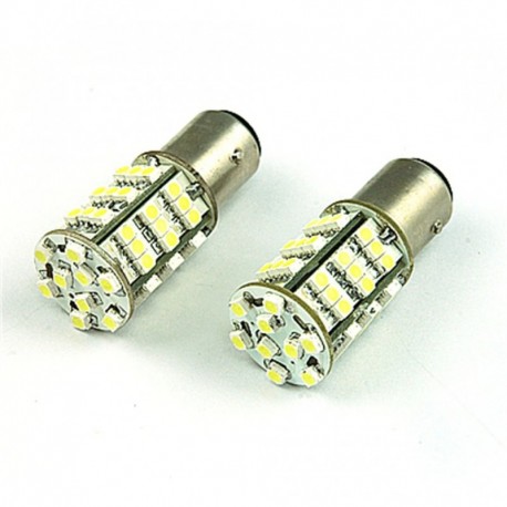 2 x szuper fényes Xenon fehér 54-SMD féklámpa