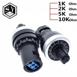 Ellenállás: 10K Ohm - 1db Great IT LA42DWQ-22 1K 2K 5K 10K 22mm átmérőjű edények rotációs potenciométer átalakító