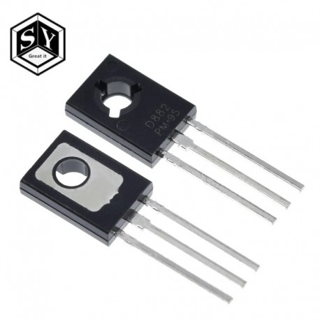10PCS / Lot triódás tranzisztor D882 2SD882 3A / 40V TO-126 NPN tápellátás