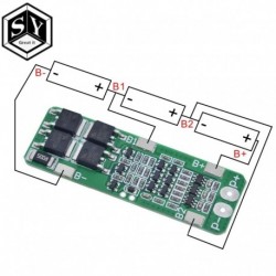 1PCS 3S 20A Li-ion lítium akkumulátor 18650 töltő NYÁK 3S BMS védőtábla fúrómotorhoz 12,6 V-os Lipo cellamodul