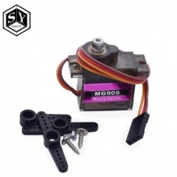 MG90S ÚJ - NAGY ITT 1db MG90S Fém fogaskerék Digitális 9g szervo Rc helikopteres repülőgépes MG90 9G RAKTÁRON