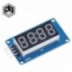 1db TM1637 4 bites digitális LED kijelző modul arduino 7 szegmenshez 0,36 hüvelykes óra RED anódcső négy soros