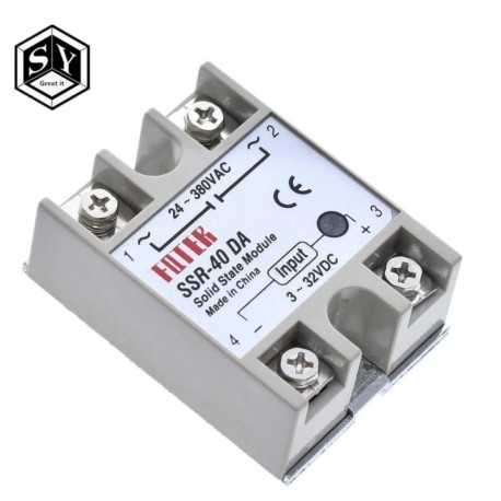 SSR-40DA - Szilárdtest relé SSR-10DA SSR-25DA SSR-40DA SSR-50DA 10A 25A 40A 50A valójában 3-32V DC - 24-380V AC SSR 10DA