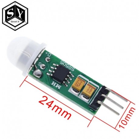HC-SR505 Mini infravörös PIR mozgásérzékelő pontos infravörös érzékelő modul Arduino testérzékelő kapcsoló modul