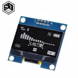 GREAT IT 1PCS 4PIN 1.3 &quot OLED modul fehér / kék színű 128X64 1.3 hüvelykes OLED LCD LED kijelző modul 1.3&quot  IIC