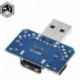 XY-USB4 - USB fejkapcsoló férfi USB csatlakozó a C típusú Micro Female USB 2.54-4P átviteli tesztlaphoz XY-USB4