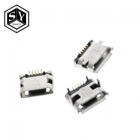 10db NAGY IT Micro USB 5P, 5 tűs Micro USB aljzat, 5 tűs Micro USB csatlakozó farok Töltő aljzat mini USB