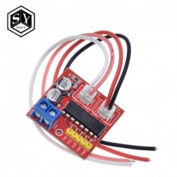 1db 2.5A kettős híd, szálcsiszolt egyenáramú motor hajtásvezérlő panel modul Arduino intelligens autórobothoz Alacsony