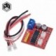 1db 2.5A kettős híd, szálcsiszolt egyenáramú motor hajtásvezérlő panel modul Arduino intelligens autórobothoz Alacsony