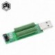 1PCS USB-port Mini kisülési terhelési ellenállás Digitális áramfeszültség-mérő teszter 2A / 1A kapcsolóval 1A Zöld
