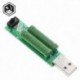 1PCS USB-port Mini kisülési terhelési ellenállás Digitális áramfeszültség-mérő teszter 2A / 1A kapcsolóval 1A Zöld