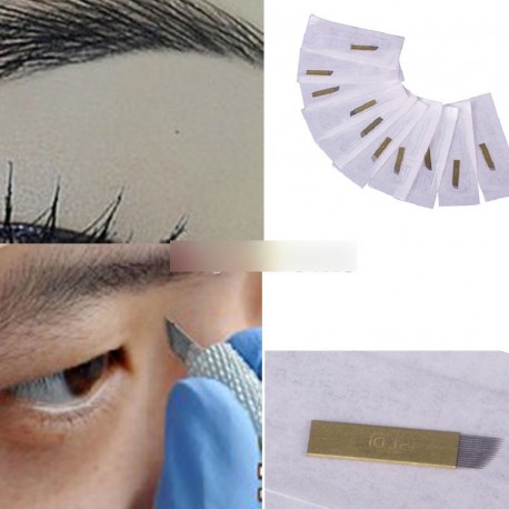 1db tartós szemöldök smink Kozmetika tetováló tű