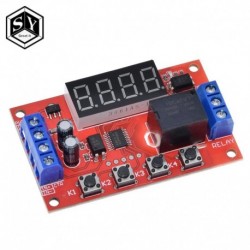 DC 5V 12V 24V 10A állítható késleltetés relé modul LED digitális feszültség relé időzítő késleltetés kapcsoló