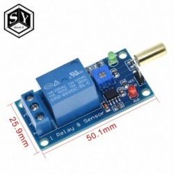 GREAT IT 5V 1 csatornás kimeneti dőlés ferde szög érzékelő relé modul Golden SW520D gömbkapcsoló dőlésérzékelő