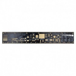 NYÁK-vonalzó - 15 cm-es NYÁK vonalzó elektronikai mérnököknek Geeks készítők számára Rajongók PCB referencia