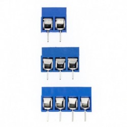 10db 2P - 10db KF301 2P / 3P / 4P kék KF301-5.0 KF301 csavar 5,0 mm-es egyenes tűs NYÁK-csavar sorkapocs-csatlakozó