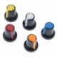 25db / tétel WH148 potenciométer gomb kupakja (rézmag) 15X17mm 6mm tengelylyuk AG2 sárga narancs kék fehér piros 5érték