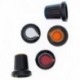 25db / tétel WH148 potenciométer gomb kupakja (rézmag) 15X17mm 6mm tengelylyuk AG2 sárga narancs kék fehér piros 5érték