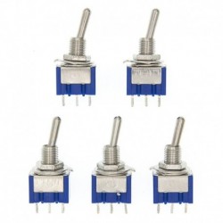 10db kék Mini MTS-102 3 tűs SPDT ON-ON 6A 125VAC miniatűr kapcsoló