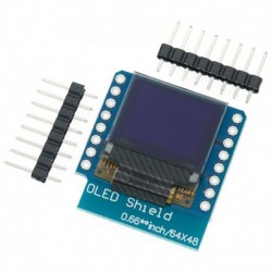0,66 hüvelykes OLED LED LCD diszkont árnyék kompatibilis a WEMOS D1 MINI ESP32 64X48 készülékkel 0,66 hüvelykes kijelző