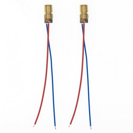 10PCS 5V 650nm 5mW állítható lézerpontos dióda modul vörös látású rézfejű mini lézeres mutató