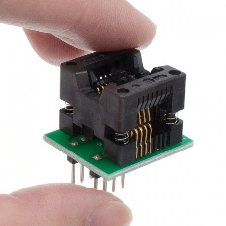 Programozó adapter - SOIC8 SOP8 - DIP8 EZ programozó adapter foglalat átalakító modul 150 millió