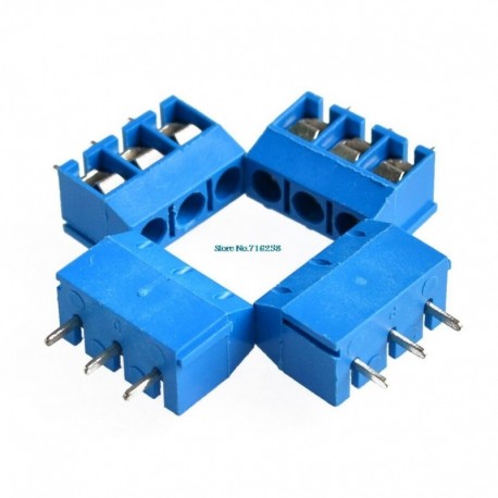 10PCS KF301 3 tűs csavaros csatlakozó 5 mm-es menet 5,08-301-3P 301-3P 3pin