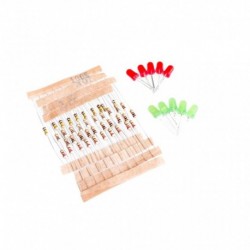 50db 1K 10K 100K 220 Ohm 1 / 4W fémfóliaellenállás és Led KIT for Raspberry Pi / for