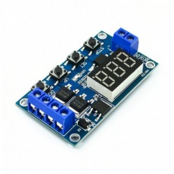 DC 12 V 24 V kettős MOS LED Digitális késleltetés relé kiváltó ciklus időzítő késleltetés kapcsoló áramköri lap