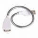 Asztali lámpa USB tápkábel hosszabbító kábel Rugalmas fémtömlő USB asztali lámpa