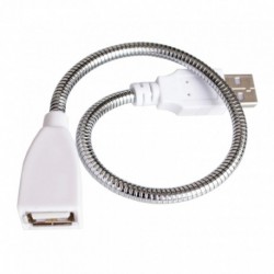 Asztali lámpa USB tápkábel hosszabbító kábel Rugalmas fémtömlő USB asztali lámpa