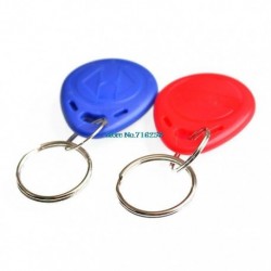 Kék - 10db 125khz RFID Proximity ID Token Key Tag Kulcstartó Vízálló Új