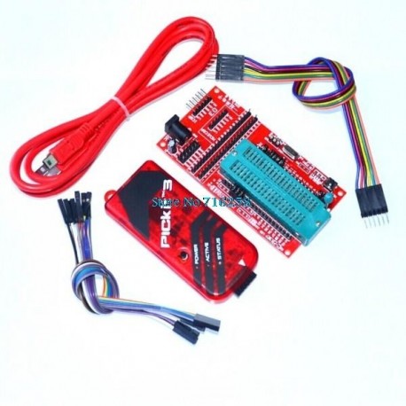 pickit3 Programozás / emulátor   PIC mikrokontroller / minimális alaplap / fejlesztõlap / univerzális programozóülés