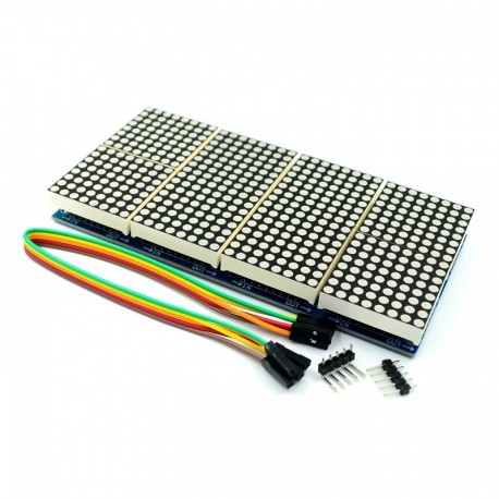 MAX7219 pontmátrix modul 8 pontmátrix 2 * 4 megjelenítő modul MCU vezérlő meghajtó modul
