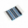 8 csatornás 3.3V-5V 5V-3.3V IIC UART SPI TTL kétirányú ívelt tűszint átalakító modul