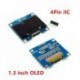 4pinIIC-fehér - RoHS 1,3 hüvelykes OLED modul fehér / kék IIC I2C Színes kommunikáció 128X64 1,3 hüvelykes OLED LCD LED