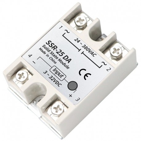 1db SSR-40 DA DC - AC DC-AC szilárdtest relé modul SSR-40DA hőmérséklet-szabályozóhoz 24V-380V 40A 250V