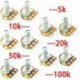 B100K - 5db 15MM WH148 B5K B10K B20K B50K B100K 3pin 5K 10K 20K 50K 100K