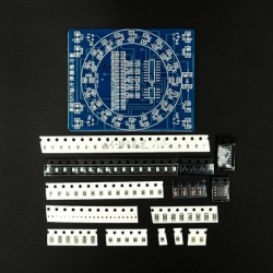 CD4017 Forgó LED SMD NE555 Forrasztó Gyakorlattábla DIY Kit