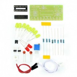 LM3915 DC 9V-12V 10 LED hang audiospektrum analizátor szintjelző készlet DIY Electoronics forrasztási gyakorlati készlet