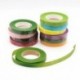 zöld - 30 yardos 12 mm-es virágszárú szalagkorongok gomblyuk művirág porzó csomagolás virágüzlet zöld szalagok nylon