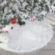 78cm - Fehér karácsonyfa szoknya plüss műszőrme karácsonyfa szőnyeg vidám karácsonyfa díszek dísz újévi Navidad
