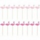 keverd össze - 20/40 / 60db Flamingo torta cupcake torta torta zászlók gyerek baba zuhany születésnapi esküvői torta