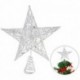 20cm piros - Arany csillogó karácsonyfa felső vascsillagos karácsonyi díszek otthoni karácsonyfa díszekhez Navidad 2021