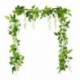 lila - 1.85M Wisteria művirág szőlőfüzér esküvő ívdíszítés hamis növények lombozat rattan hátsó művirág