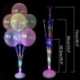 7tube LED többszínű - 1 készlet lufi tartó oszlop állvány tartó matricák esküvői gyerekek születésnapi party baba
